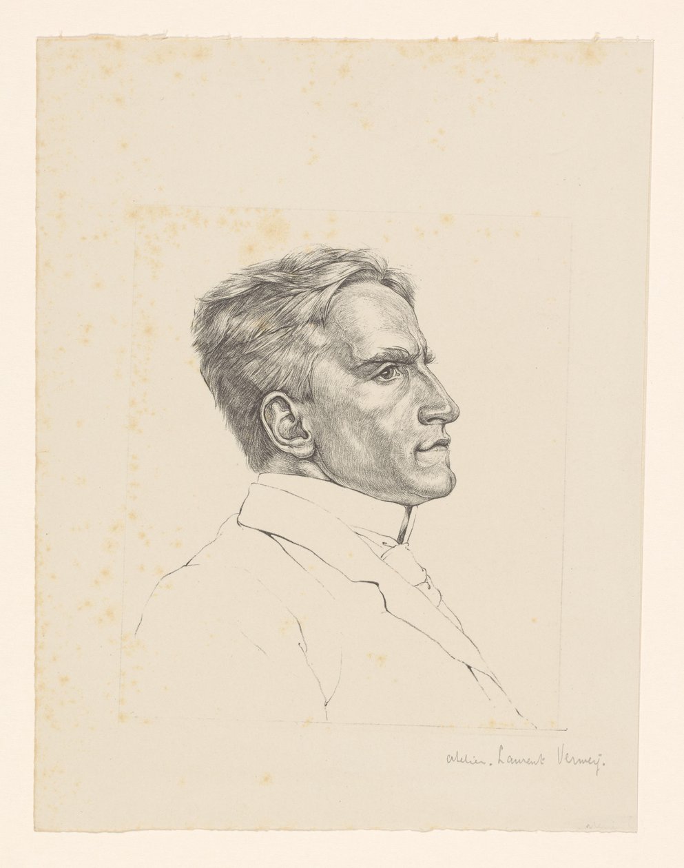 Bilinmeyen bir adamın portresi by Laurent Verwey van Udenhout (workshop of)