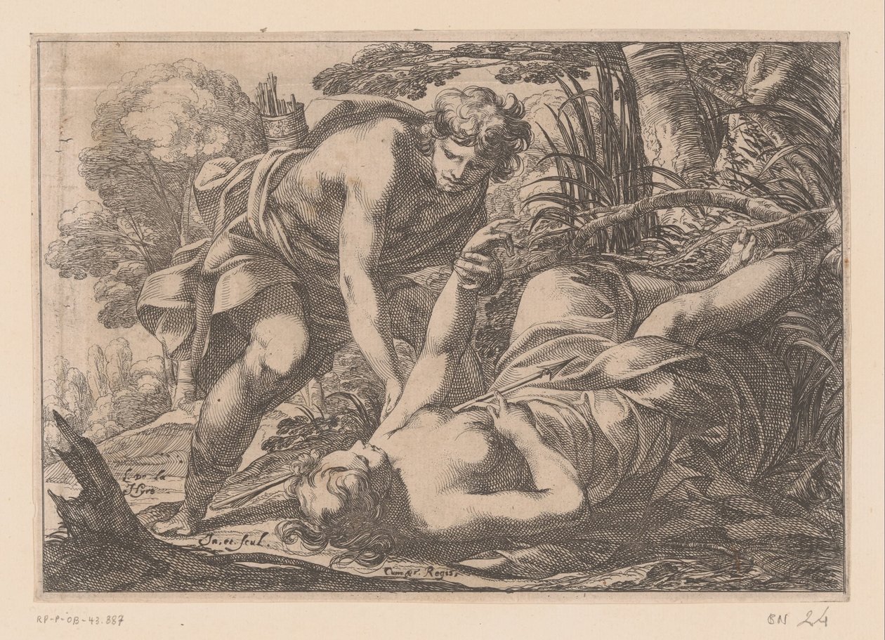 Apollo ve Clytia by Laurent de La Hire