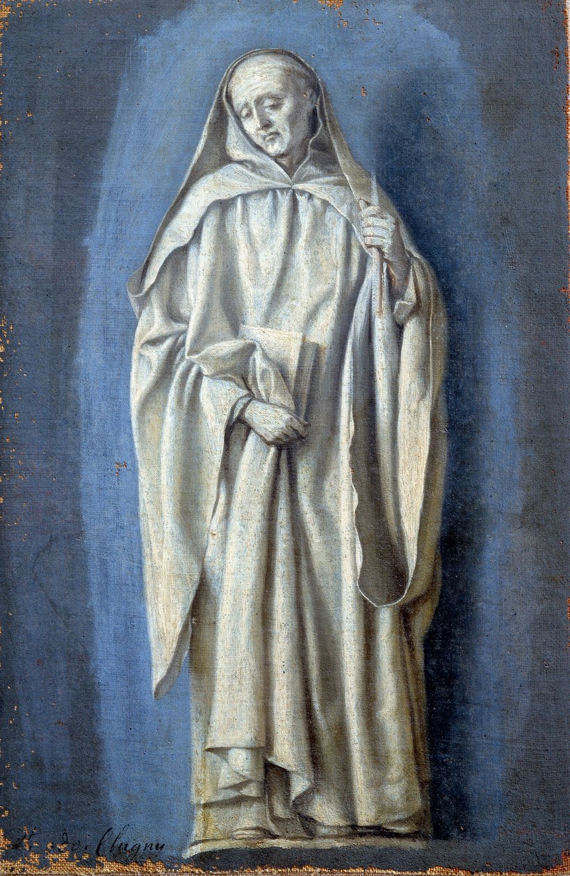 Saint Bruno Laurent de La Hyre (1606-1656) tarafından tuval üzerine tablo 17. yüzyıl Güneşi. 0.35 x 0.23 m Paris. Louvre müzesi by Laurent de la Hyre