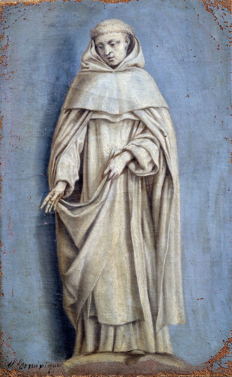 Saint Dominique Laurent de La Hyre (1606-1656) tarafından tuval üzerine tablo 17. yüzyıl Güneşi. 0,36 x 0,22 m Paris. Louvre müzesi by Laurent de la Hyre