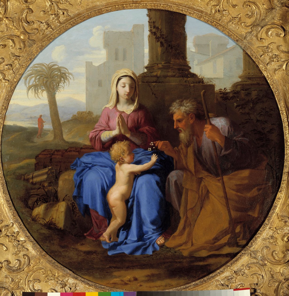 Saint Joseph ile Bakire ve Çocuk Tablosu Laurent de La Hyre (1606-1656) by Laurent de la Hyre