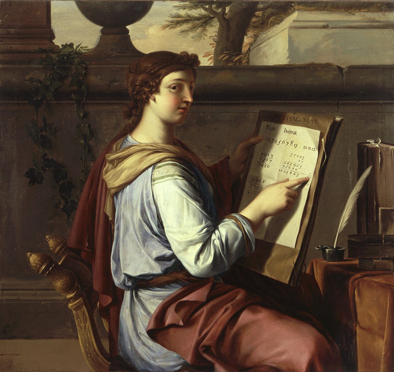 Arithmetic, 1650  by Laurent de la Hyre