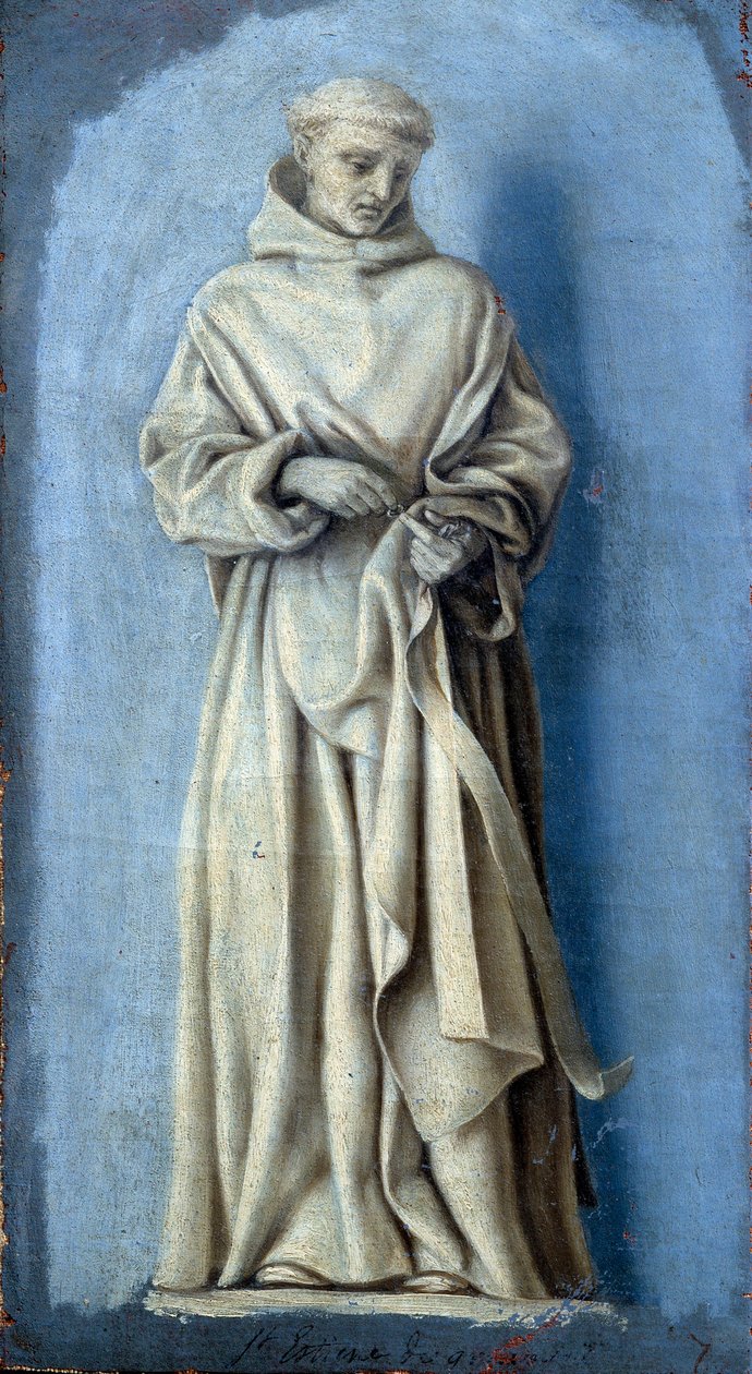 Saint Etienne de Grammont sağ elinde bir yüzük tutan Laurent de La Hyre (1606-1656) tarafından tuval üzerine Camaieu tablosu 17. yüzyıl Güneşi. 0,35 x 0,19 m Paris. Louvre müzesi by Laurent de la Hyre