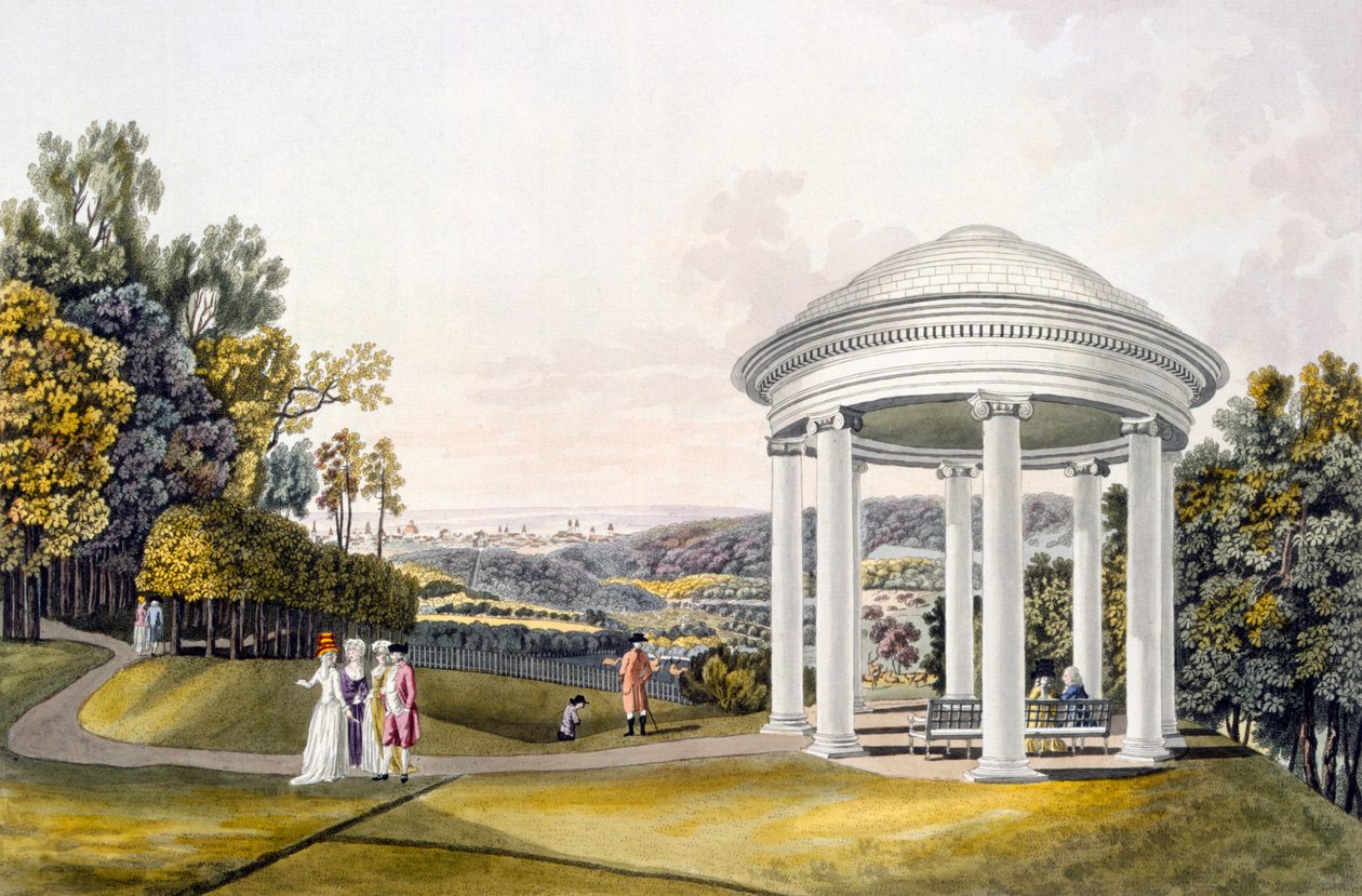 Neu-Waldeg'deki Parkın Görünümü, Dornbach, Viyana, 1792 by Laurenz Janscha