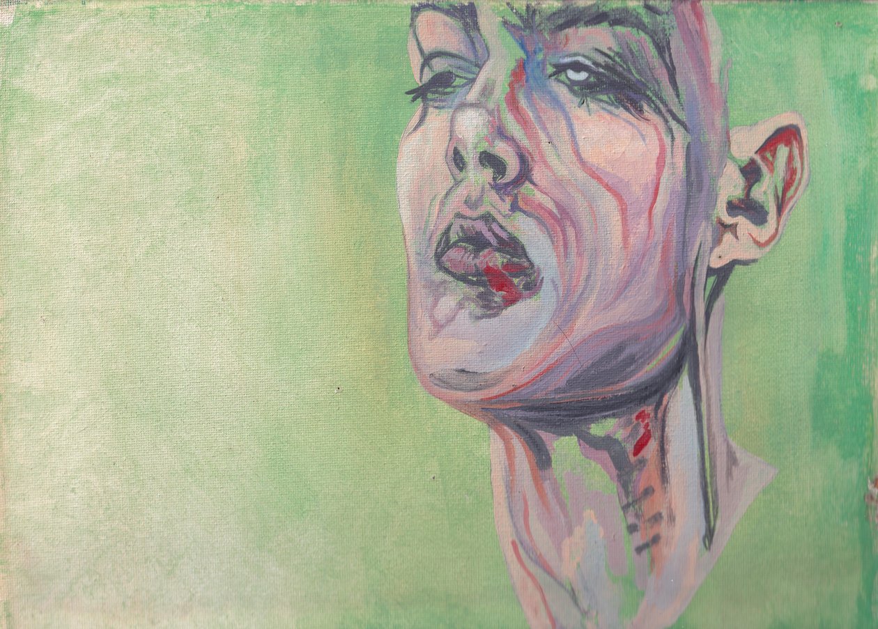 Damla, c.2017 (tuval üzerine akrilik) by Laurie Michaels