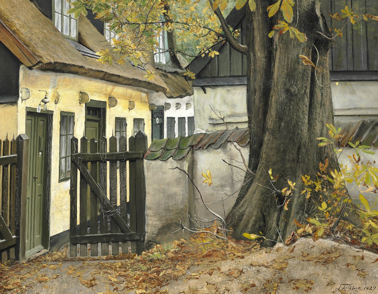 Kapının yanındaki eski kestane by Laurits Andersen Ring