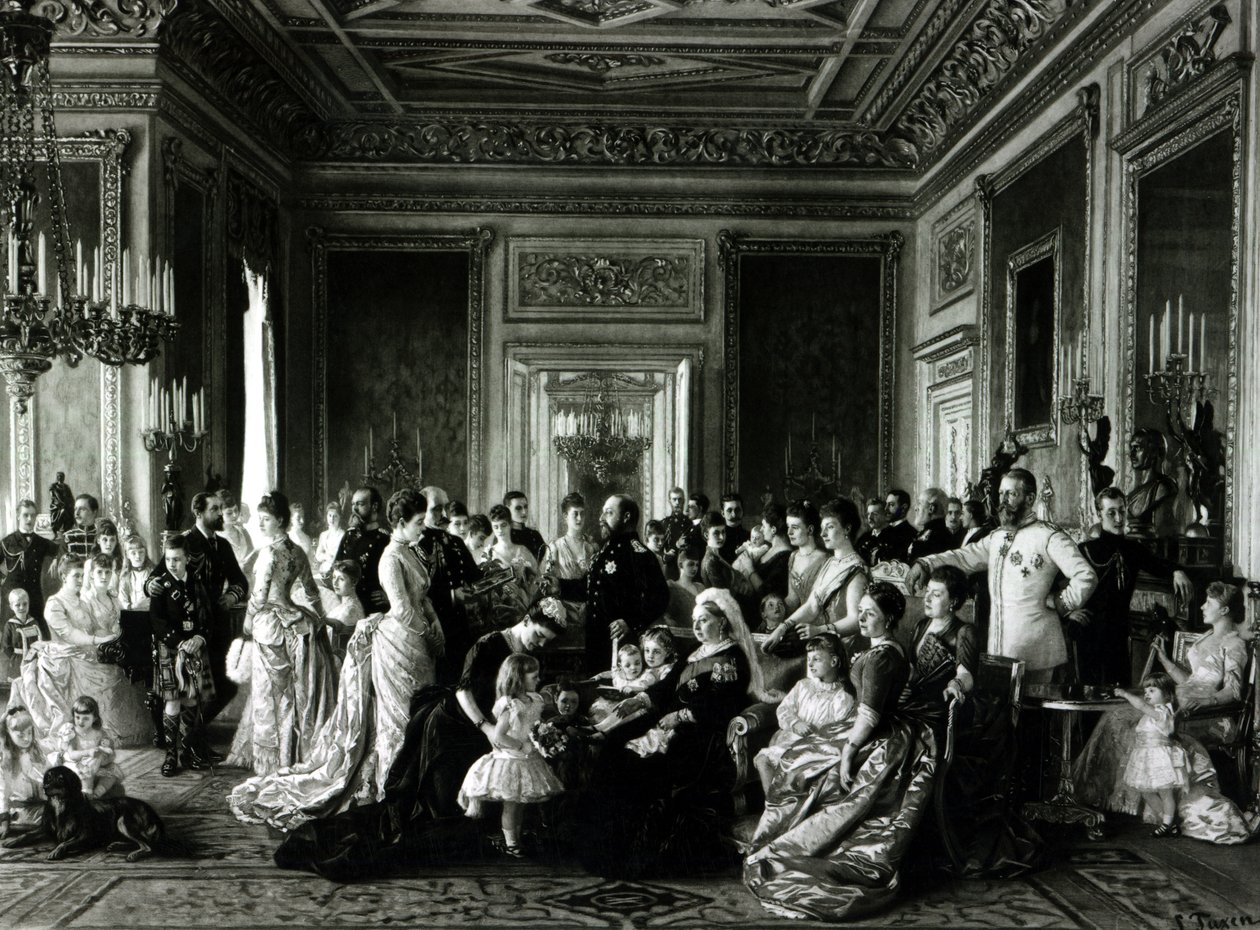 Kraliçe Victoria'nın Ailesi, 1887 by Laurits Regner Tuxen