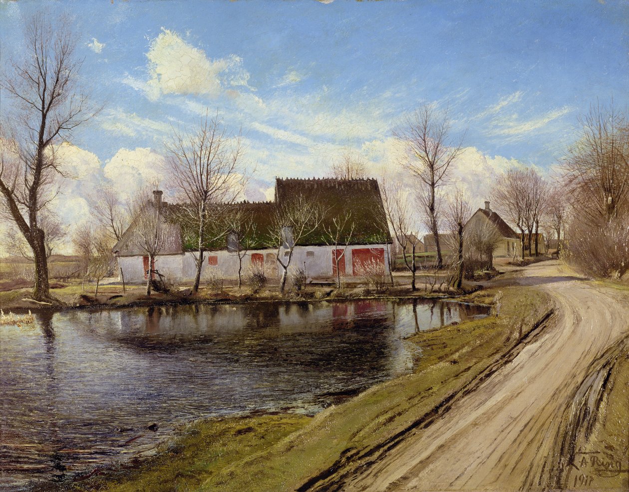 Baldersbronde sınırlarındaki Çiftlik Evleri by Laurits Andersen Ring