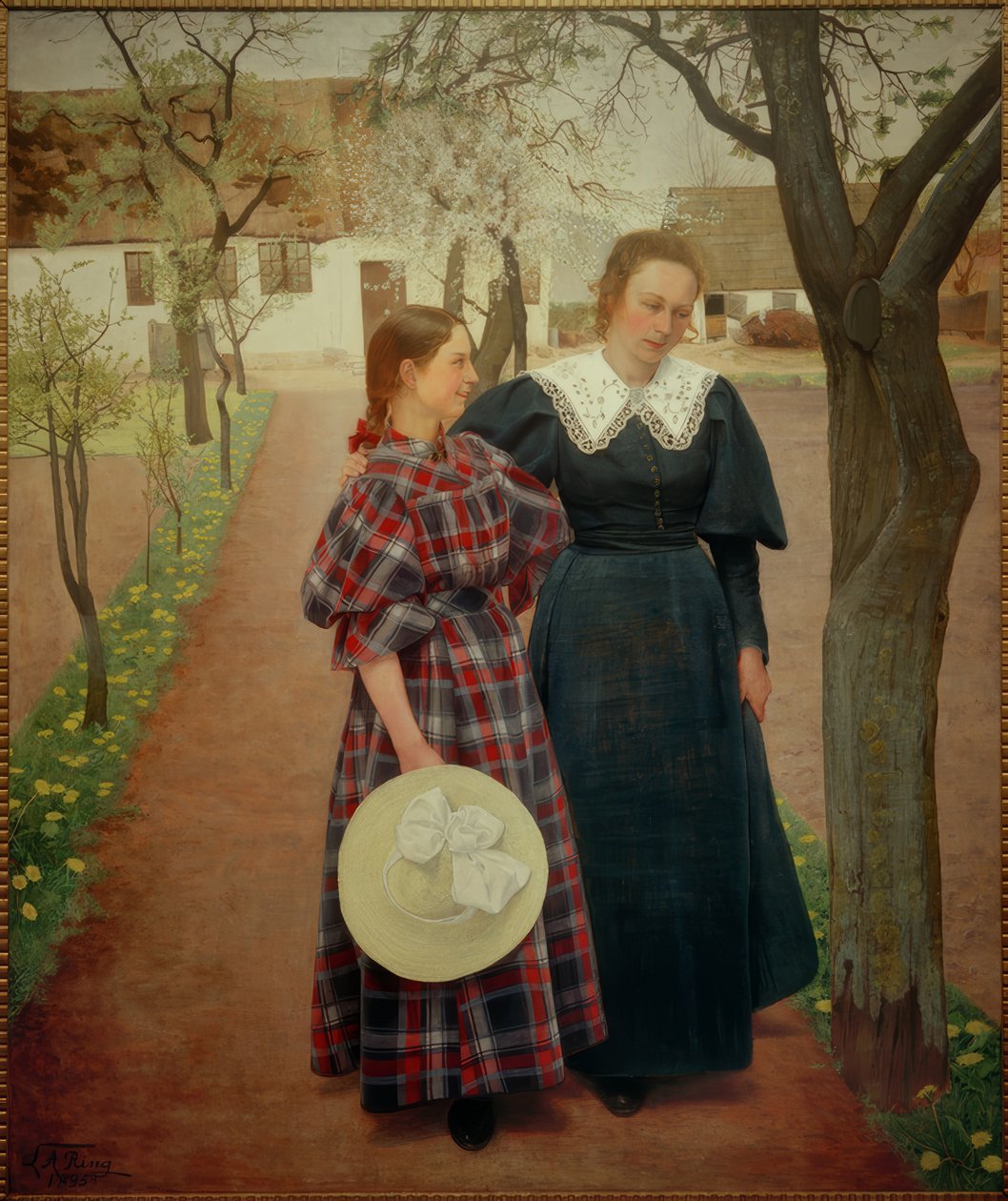 Bahar. Ebba ve Sigrid Kahler by Laurits Andersen Ring