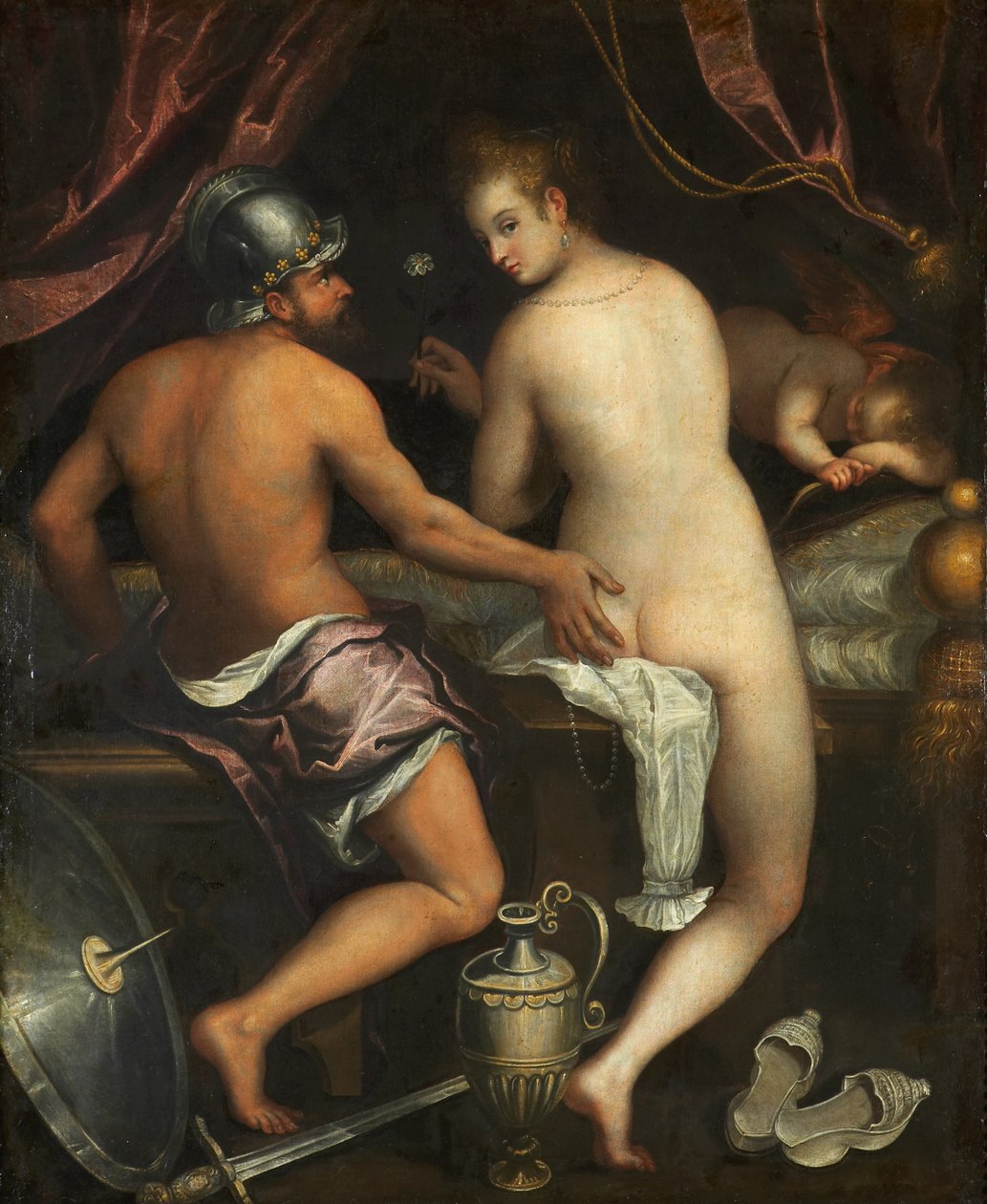 Mars ve Venüs, yaklaşık 1595. by Lavinia Fontana