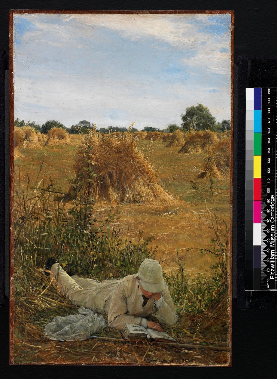Gölgede 94 Derece, 1876 (panel üzerine serilmiş tuval üzerine yağlı boya) by Lawrence Alma Tadema