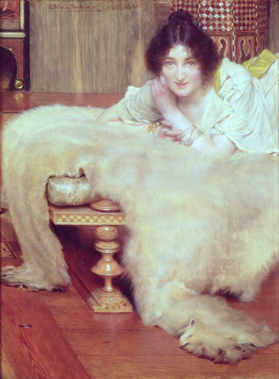 Bir Dinleyici: Ayı Halısı, 1899 by Lawrence Alma Tadema
