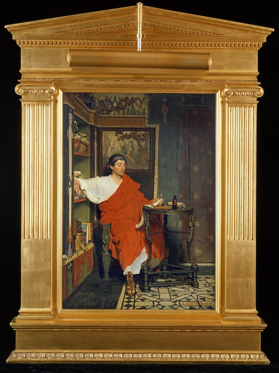 Bir Roman Katip Yazısı Gönderiliyor, 1865 by Lawrence Alma Tadema