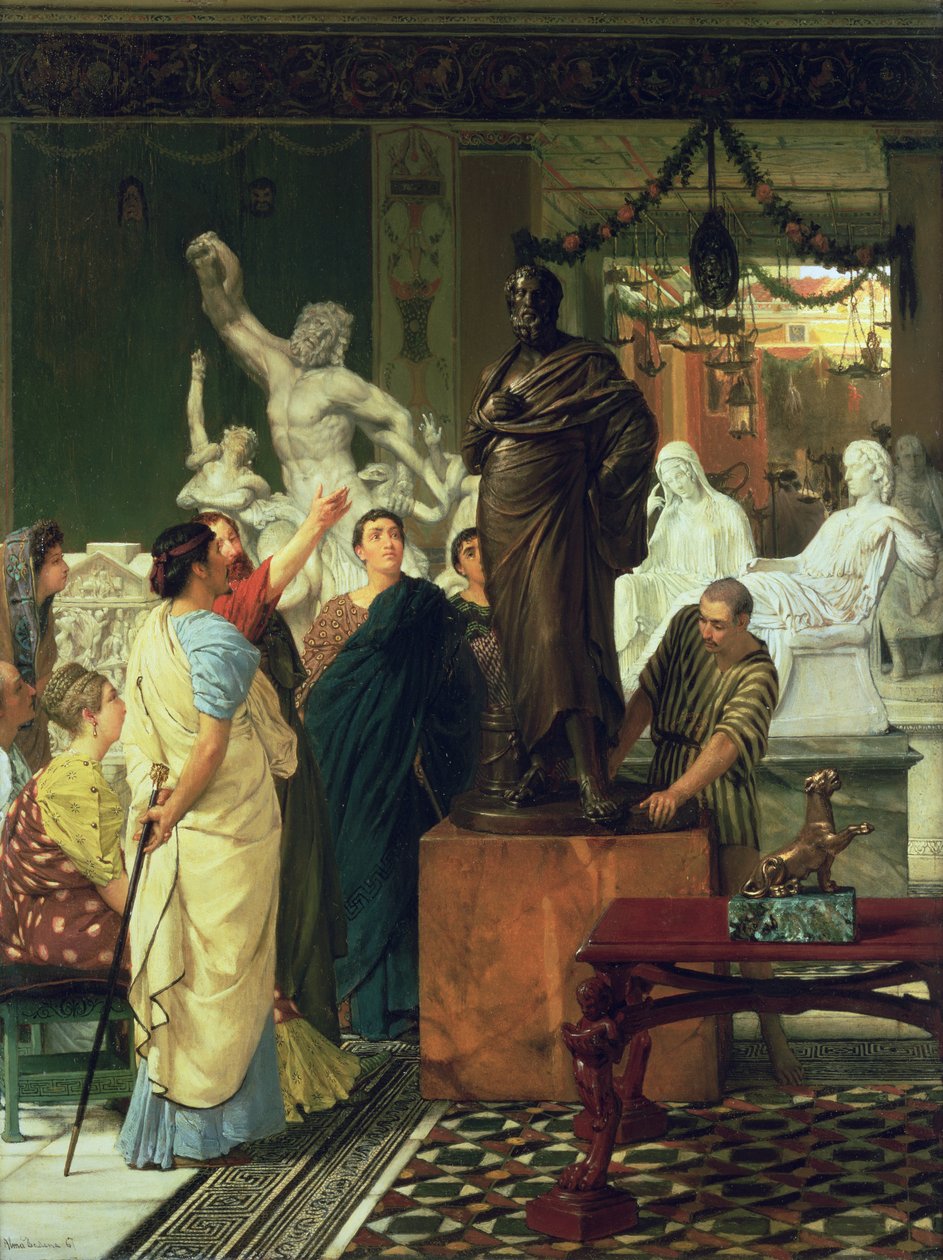 Heykellerde Satıcı by Lawrence Alma Tadema