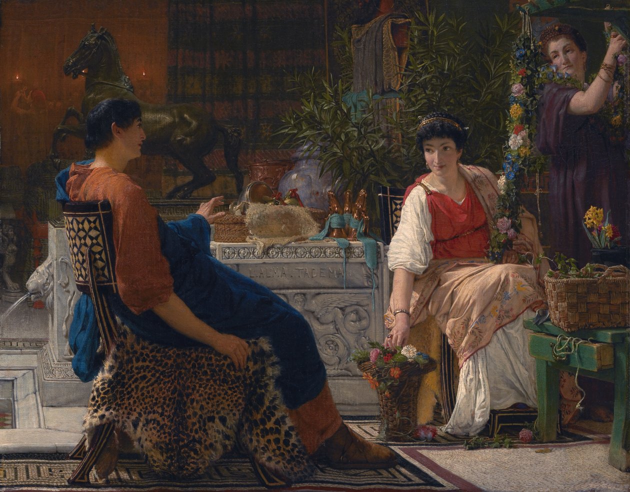 Şenlik hazırlıkları by Lawrence Alma Tadema
