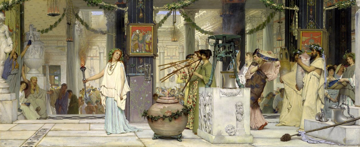 bağbozumu festivali by Lawrence Alma Tadema