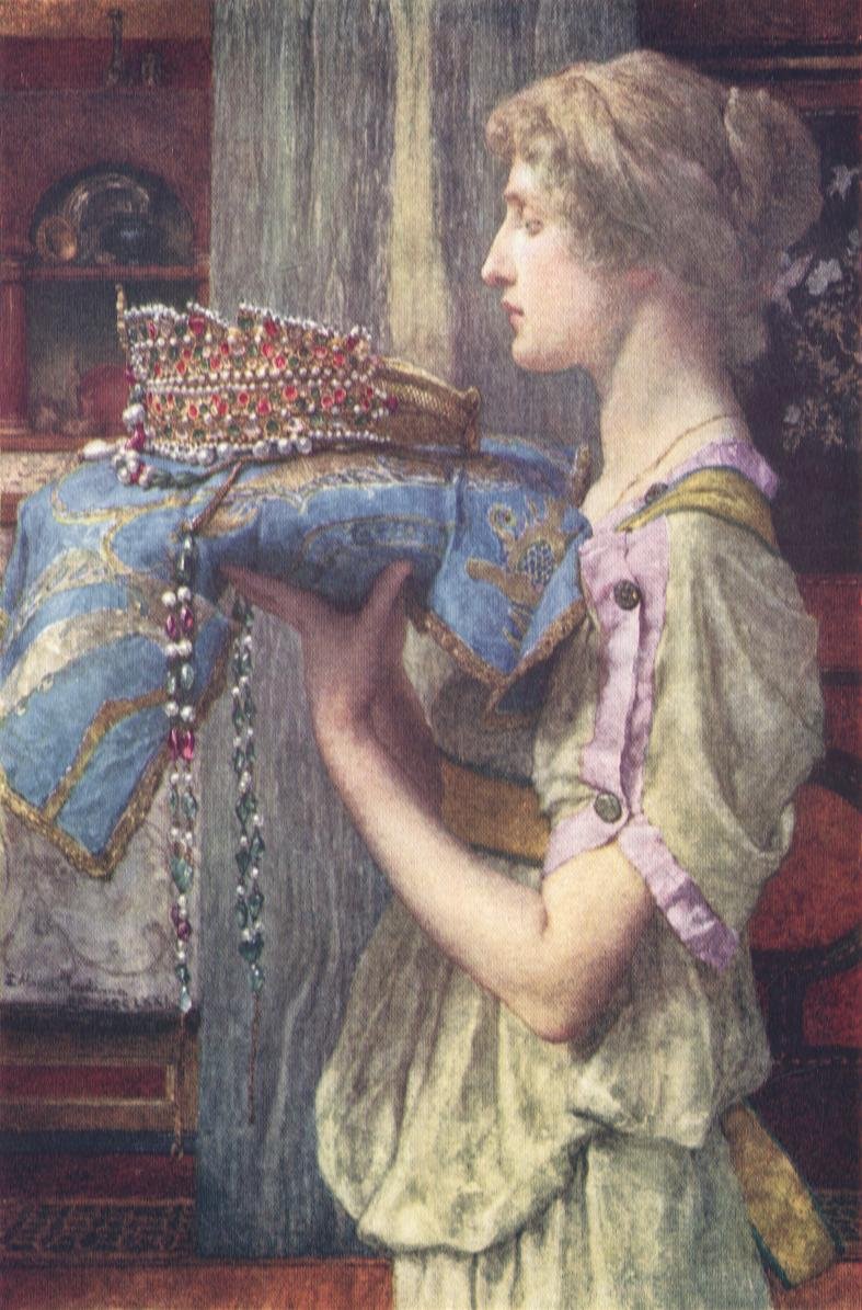 Bir CrownnFrancais: Bir taç by Lawrence Alma Tadema
