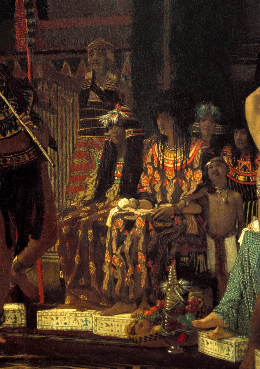 Eski Mısır'da Oyunlar, 3000 Yıl Önce, 1863 tuval üzerine yağlıboya 408302 detayı by Lawrence Alma Tadema