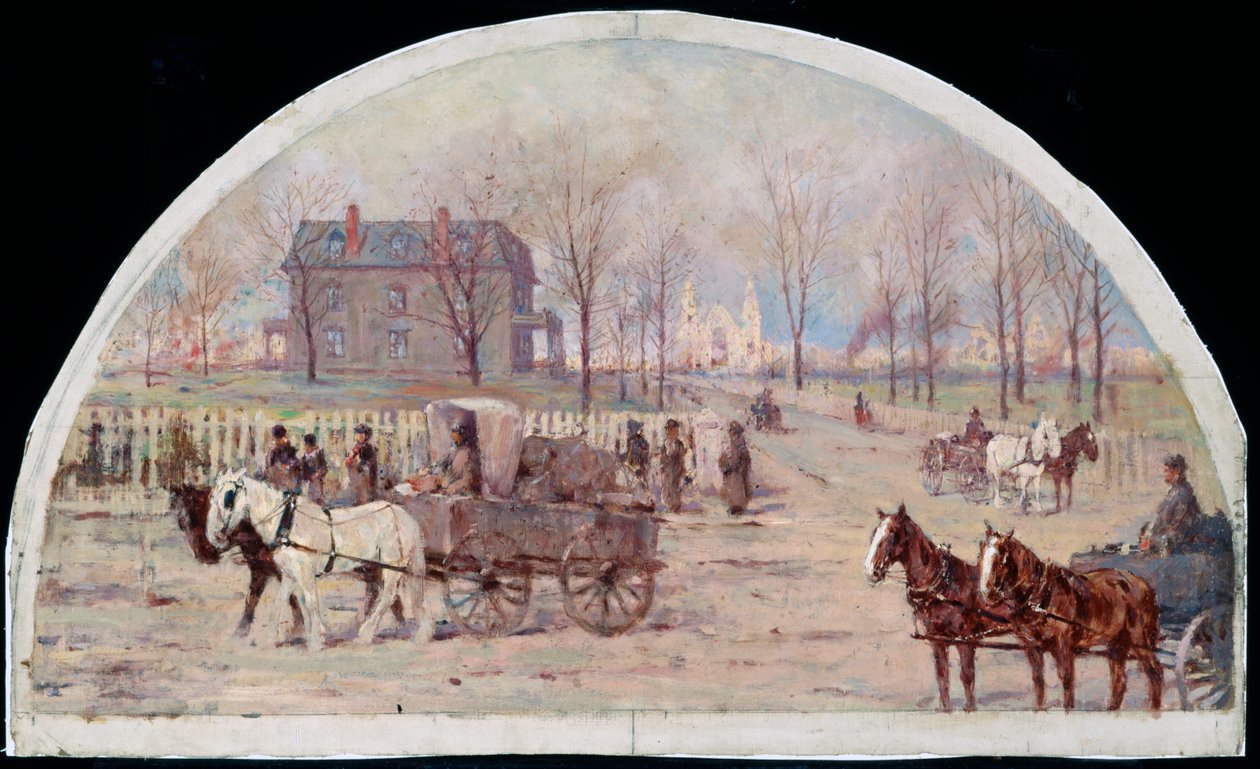 1871, 1900 Yangınından Sonra Ogden Rezidansı by Lawrence Carmichael Earle