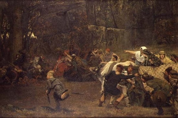 Gunthram Bose ve kızları, MS 572 by Lawrence Alma Tadema