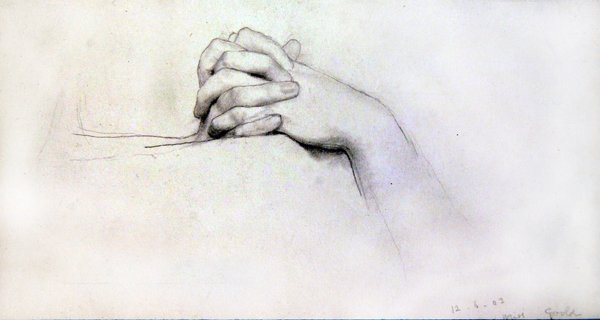 Ellerin Çalışması - Bayan Goold by Lawrence Alma Tadema
