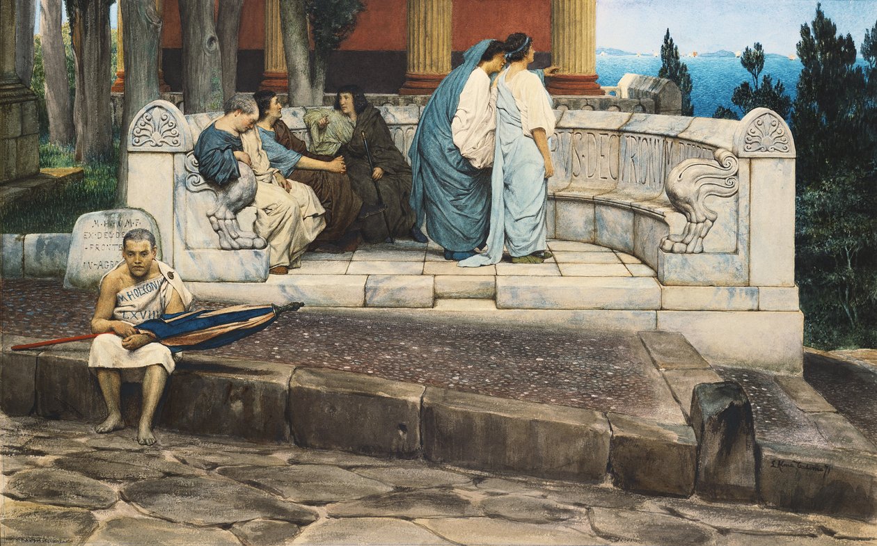 Eğer Podyum, 1871 by Lawrence Alma Tadema
