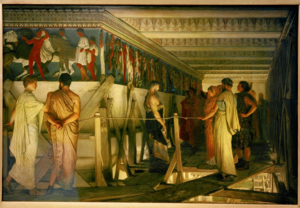 Phidias ve Parthenon Frizi by Lawrence Alma Tadema