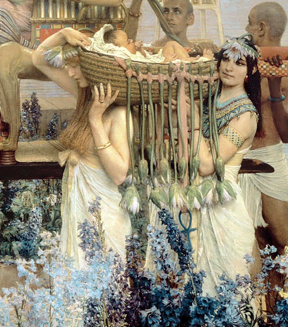 Firavun'un Kızının Musa'yı Bulması by Lawrence Alma Tadema
