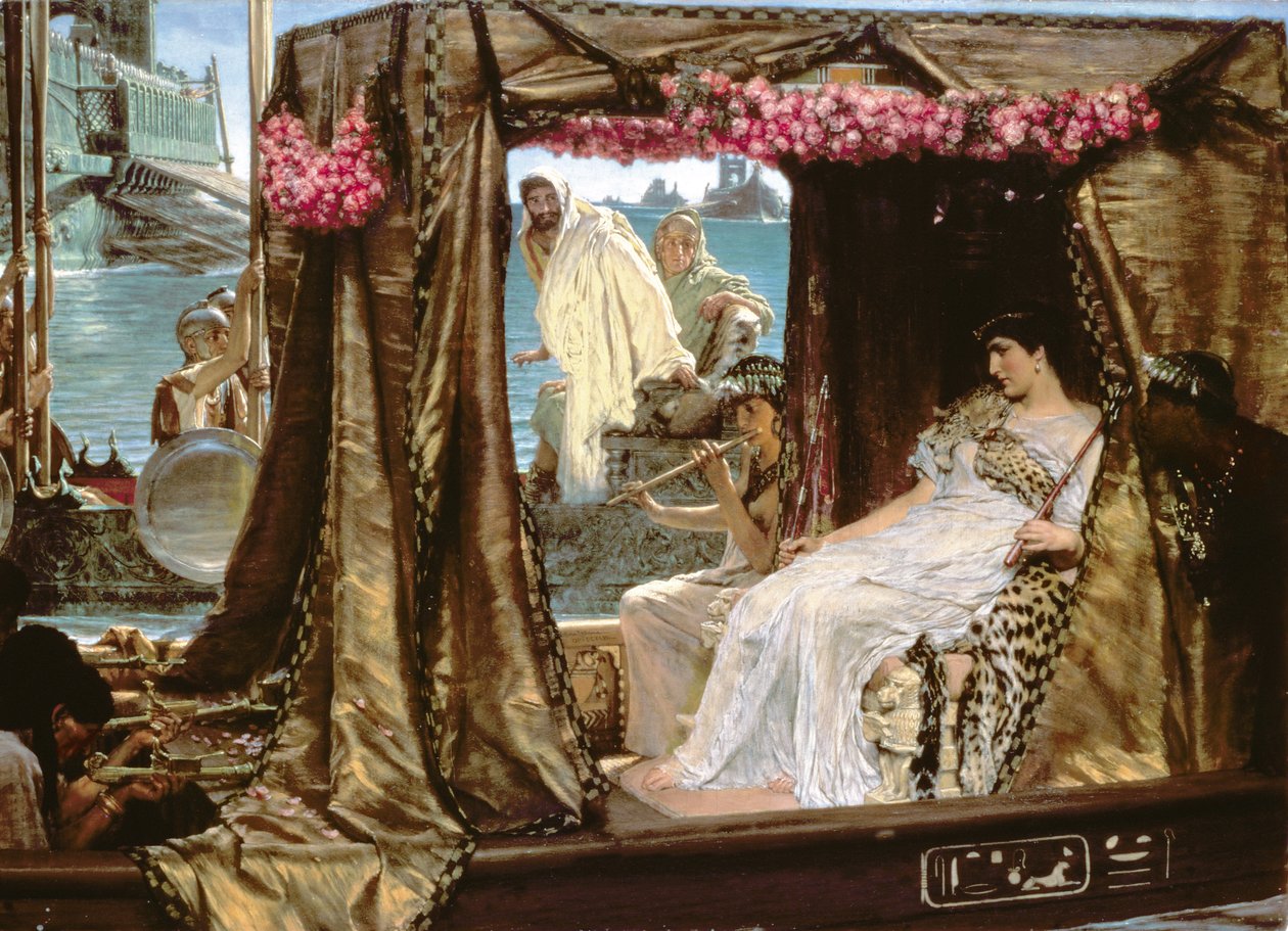 Anthony ve Kleopatra'nın Buluşması by Lawrence Alma Tadema