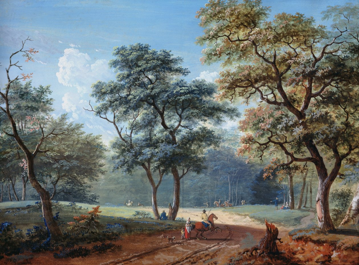 Bois de Boulogne, 1797 by Lazare Bruandet