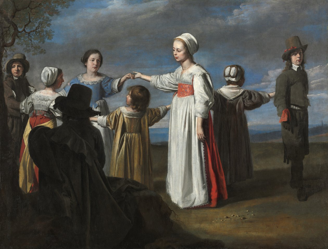 Dans Eden Çocuklar, c. 1650. by Le Nain