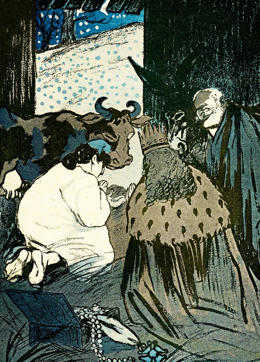 Emile Loubet ve Marianne, bilge adamları Manger