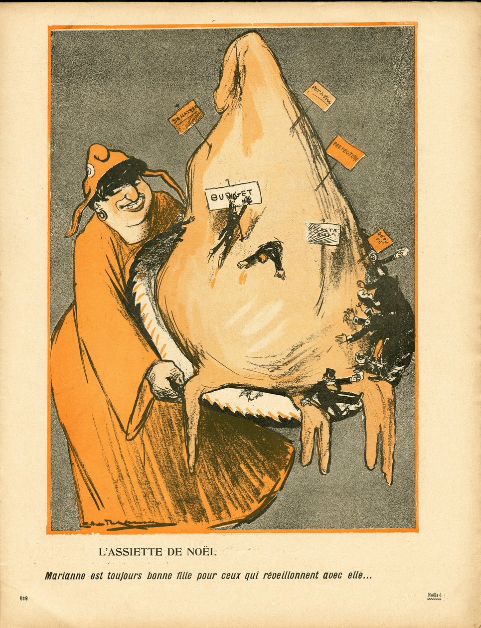 Tereyağı Tabağı, 247 numara, Satirik renkli by Leal de Camara