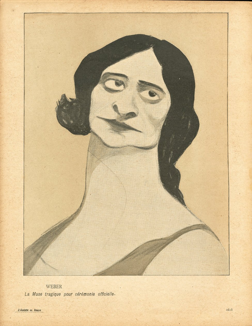 Tereyağı Tabağı, numara 94, satirik renkli by Leal de Camara