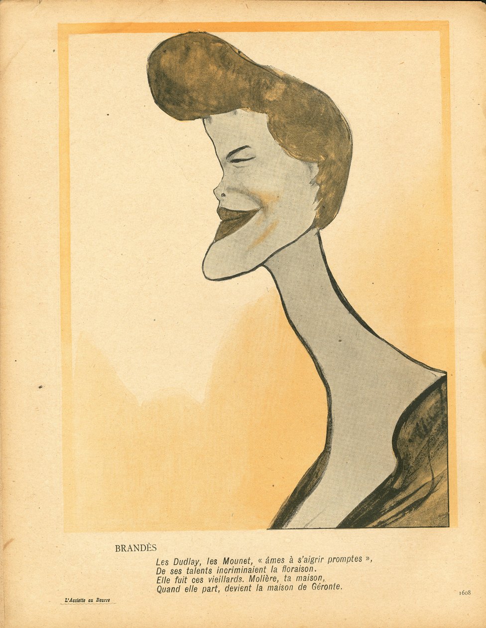 Tereyağı Tabağı, numara 94, satirik renkli by Leal de Camara