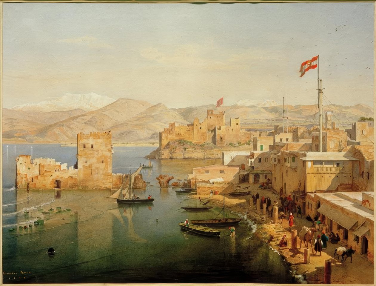 Beyrut limanının görünümü by Leander Russ