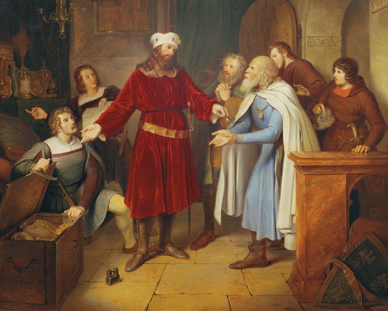 Leopold von Babenberg, hazinelerini Viyana vatandaşlarına devretti by Leander Russ