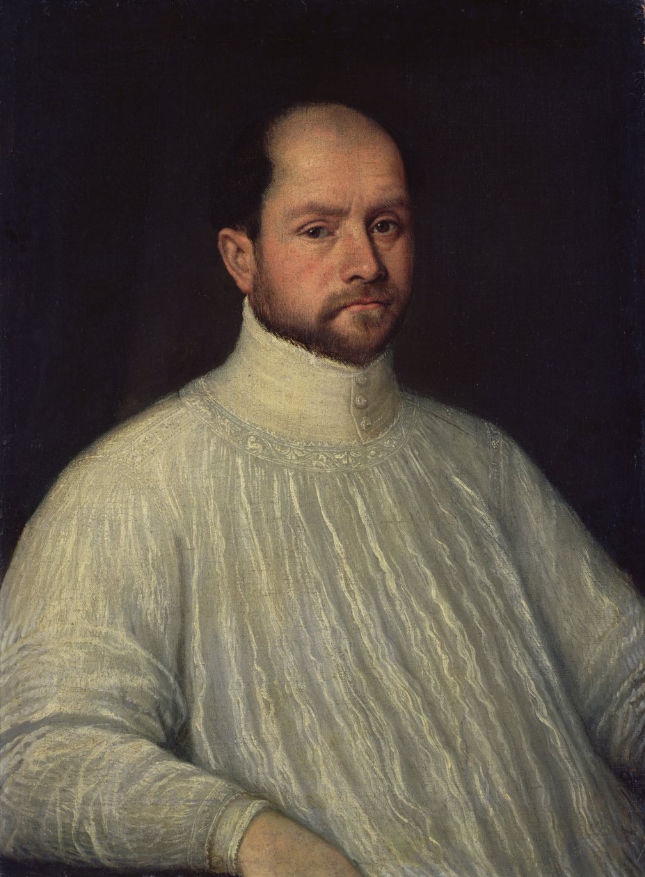 Bir Din Adamı, 1600-10 by Leandro da Ponte Bassano