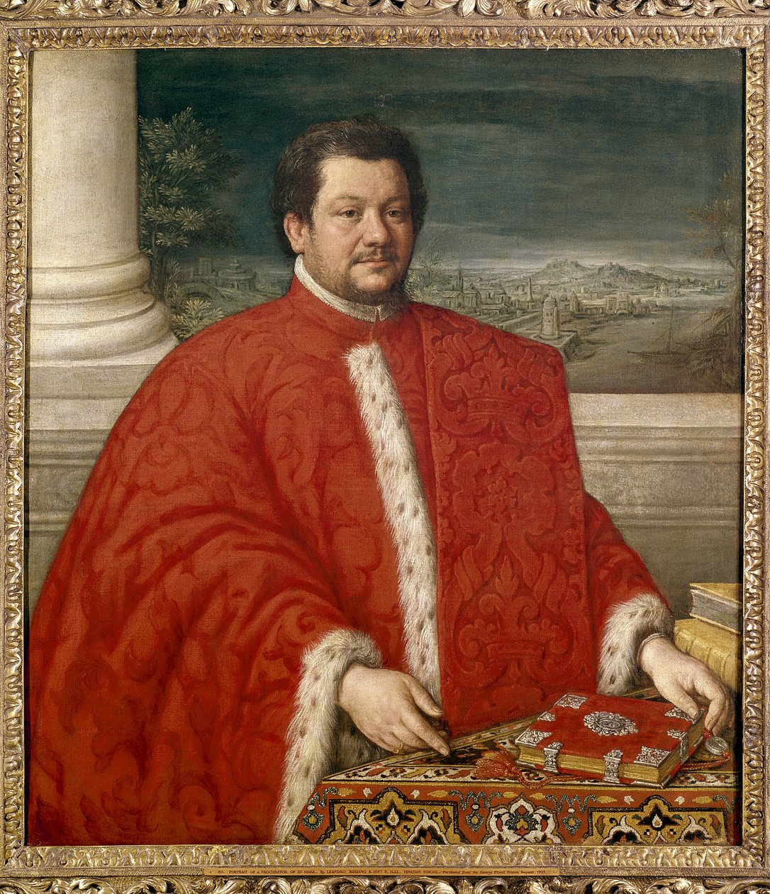 St. Mark Vekilinin Portresi by Leandro da Ponte Bassano