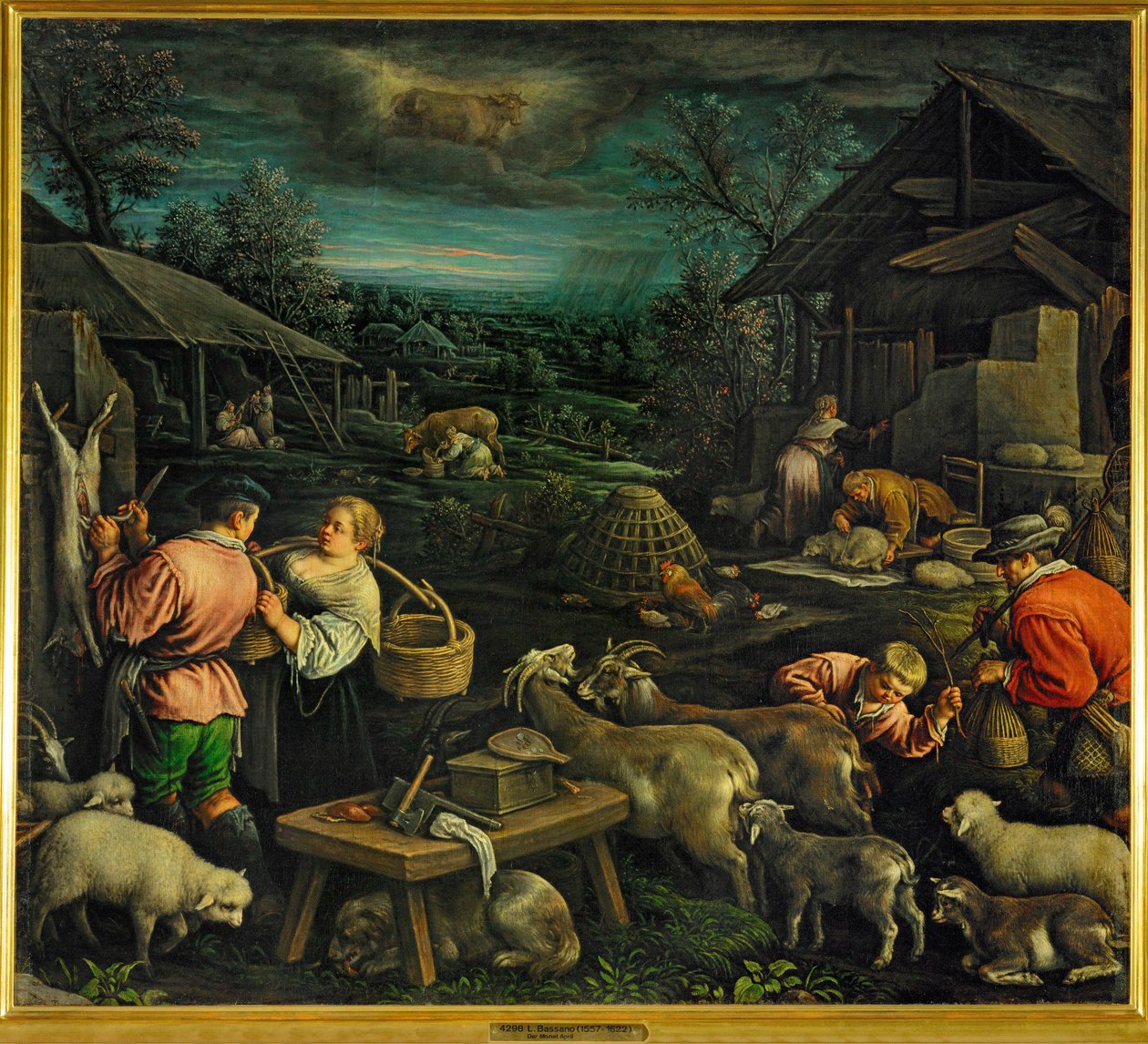 Nisan (tuval üzerine resim) by Leandro da Ponte Bassano