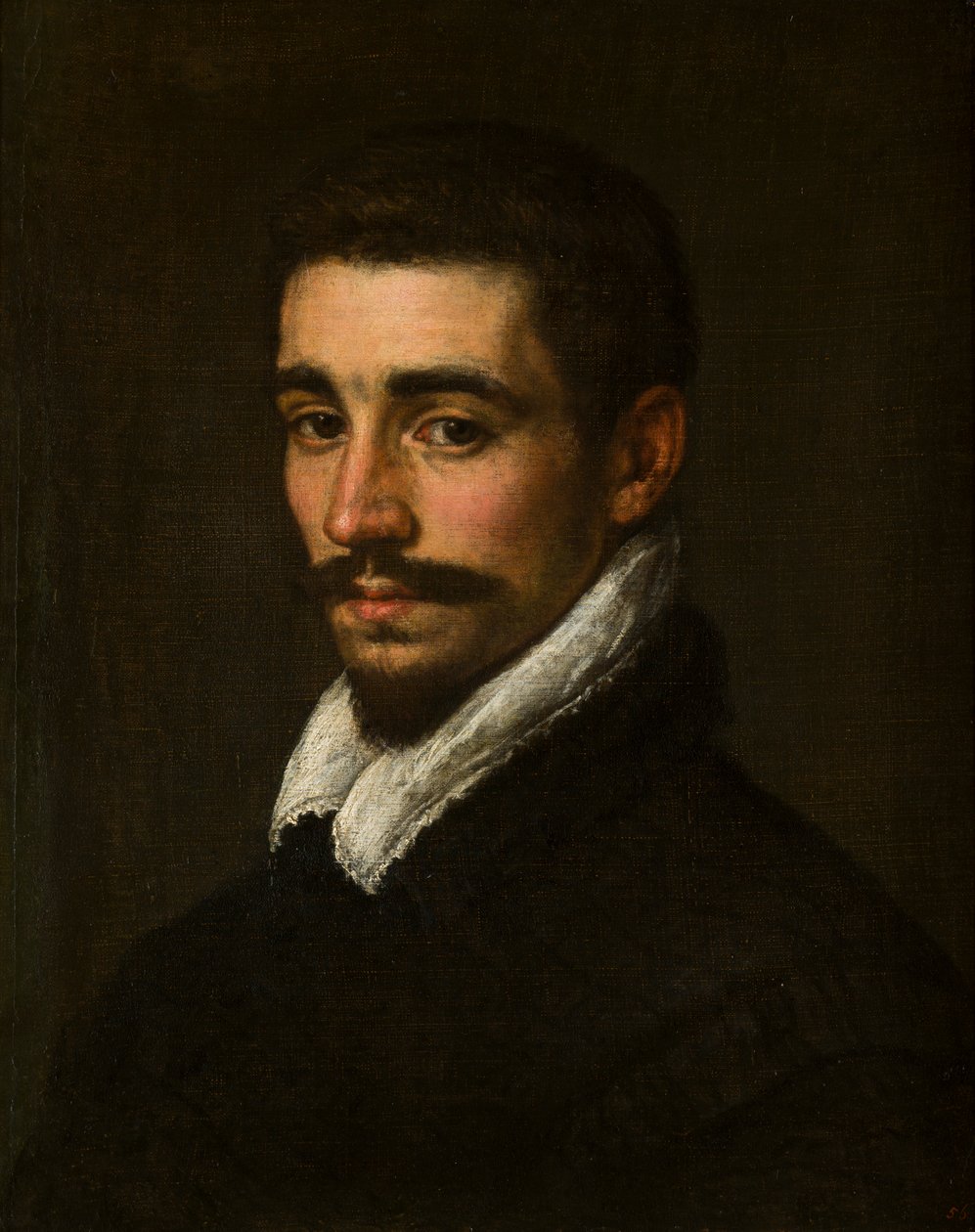 Bilinmeyen sakallı bir adamın portresi, c.1577-1622 (tuval üzerine yağlı boya) by Leandro da Ponte Bassano