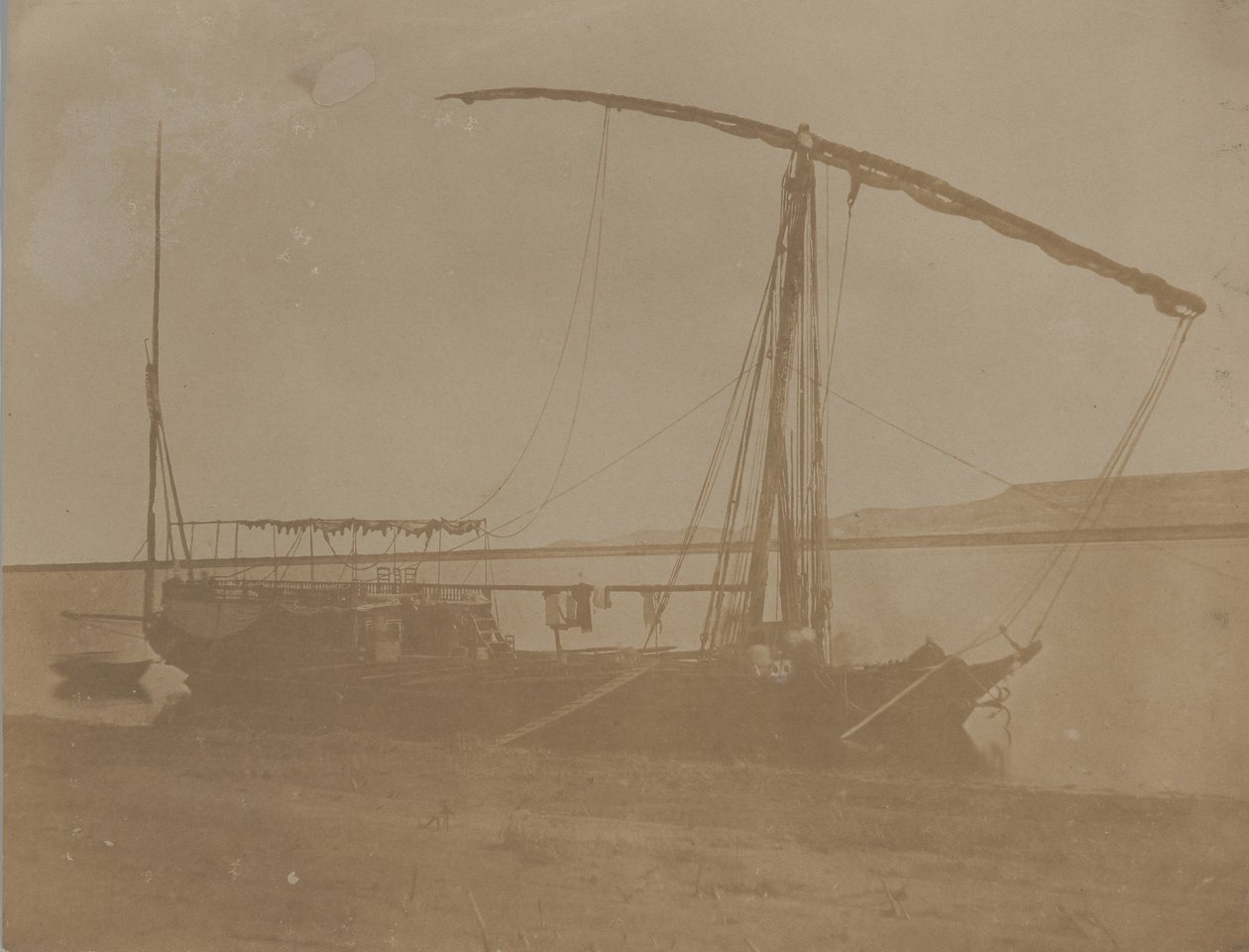 Nil Teknesi, Mısır, 1851. by Leavitt Hunt.