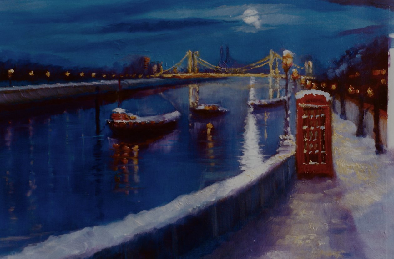 Chelsea Kış Thames Dolgusu, 2000 by Lee Campbell