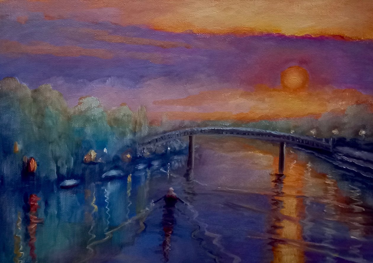 Eel Pie Adası Kışı, 2021 by Lee Campbell