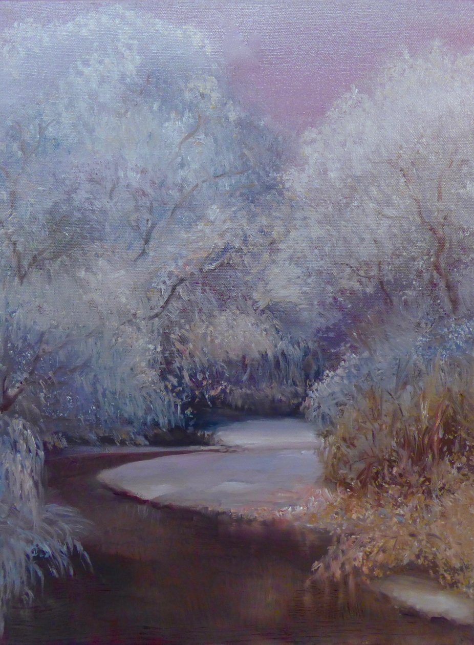 Buzlanma, 2019 (tuval üzerine yağlı boya) by Lee Campbell