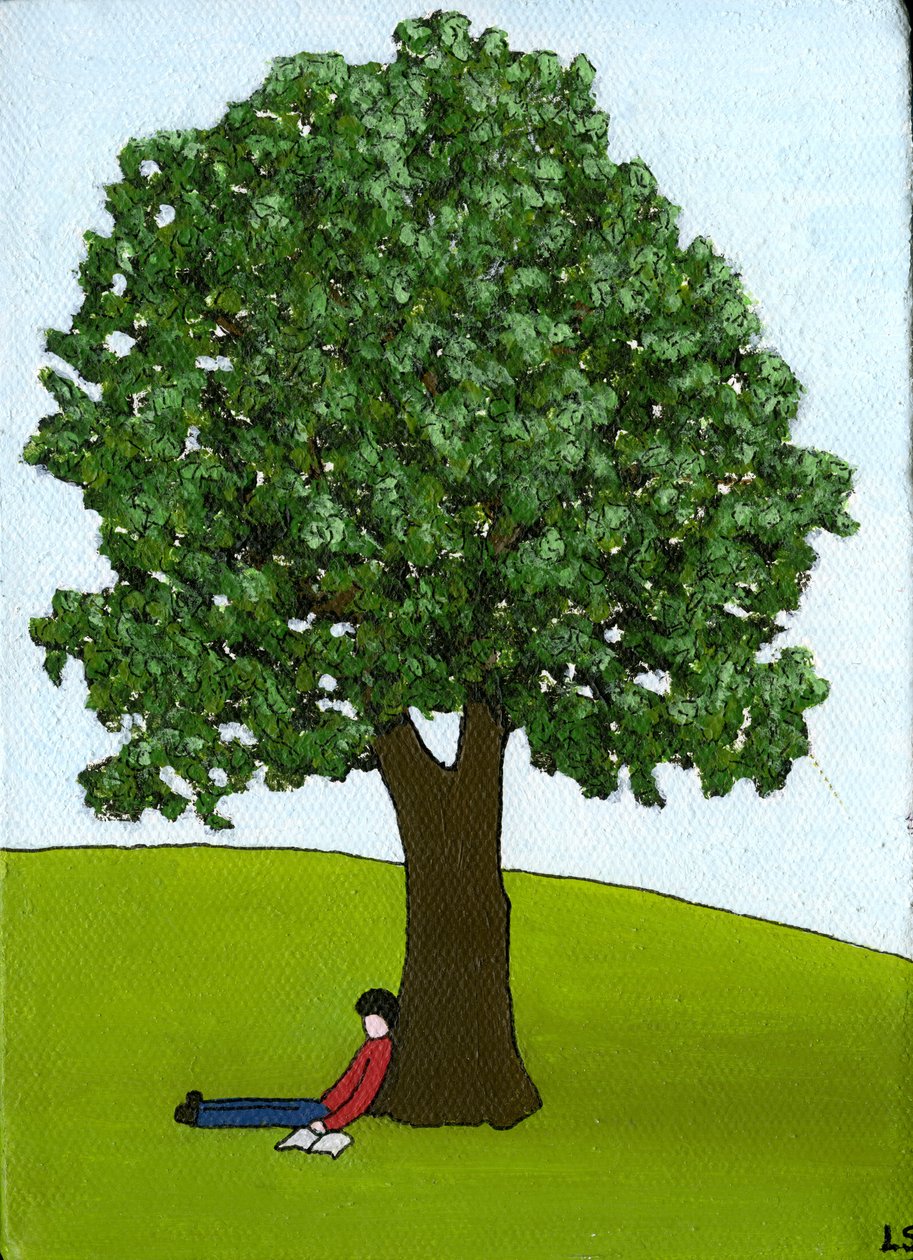 Tembel Günler, 2015, (Tuval Üzerine Akrilik ve Mürekkep) by Lee Sellers