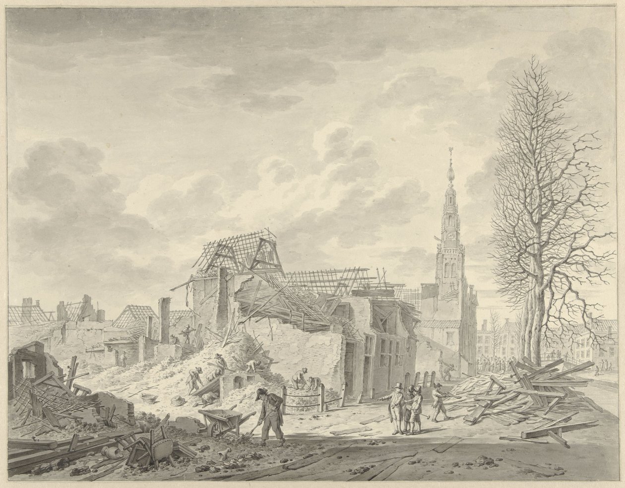 12 Ocak 1807 barut felaketinden sonra Leiden