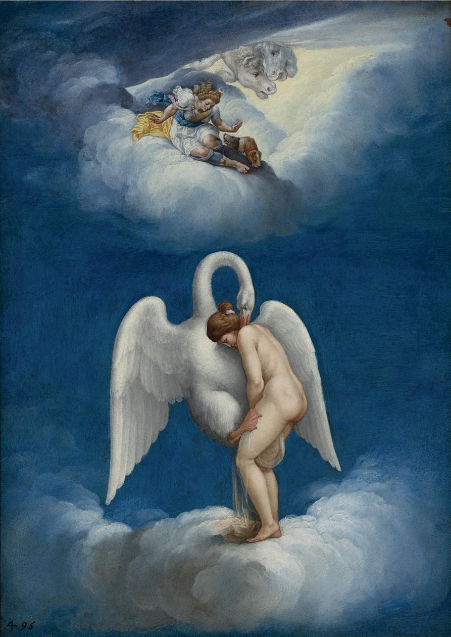 Leda ve Kuğu by Lelio Orsi da Novellara