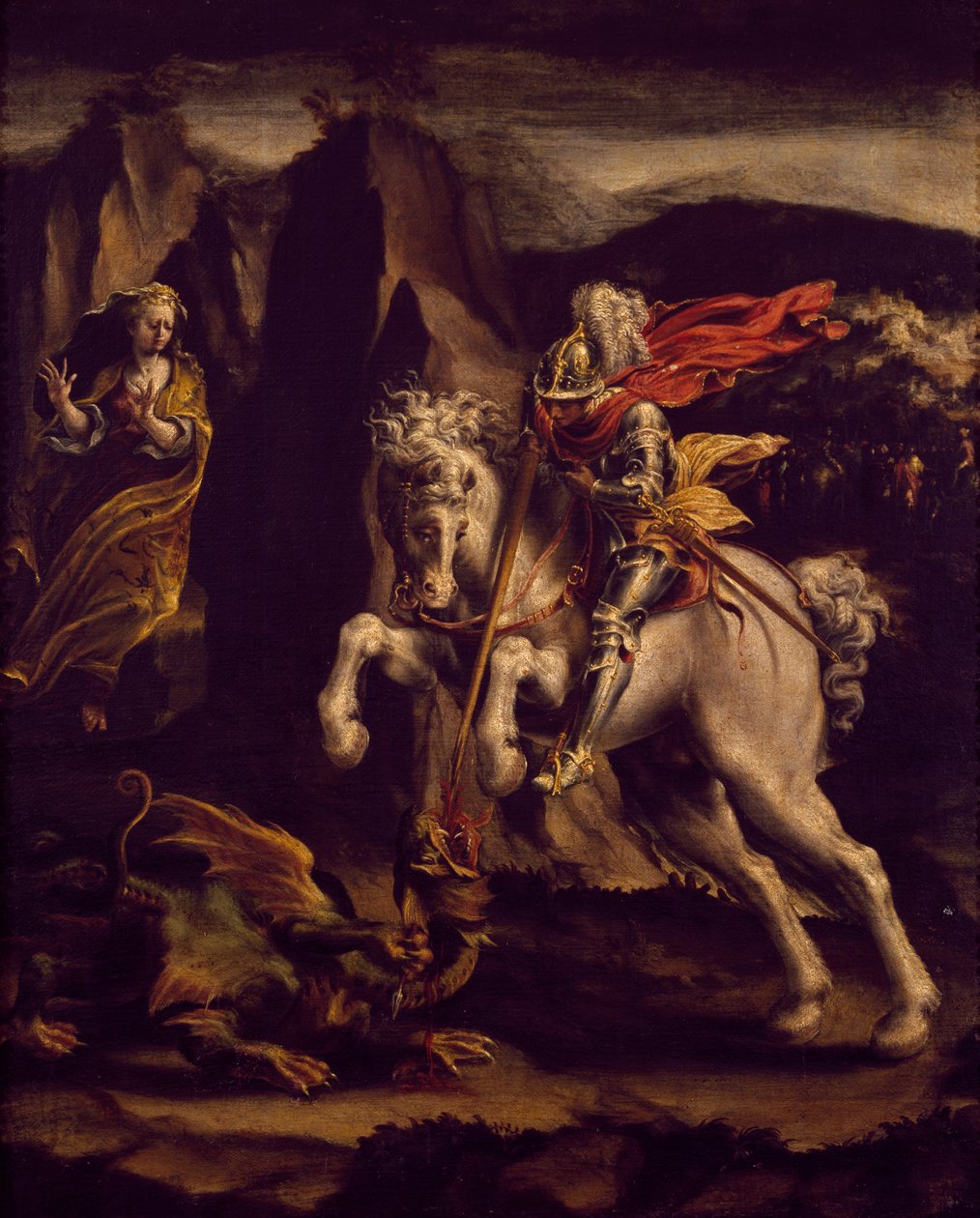 Aziz George ve ejderha by Lelio Orsi da Novellara