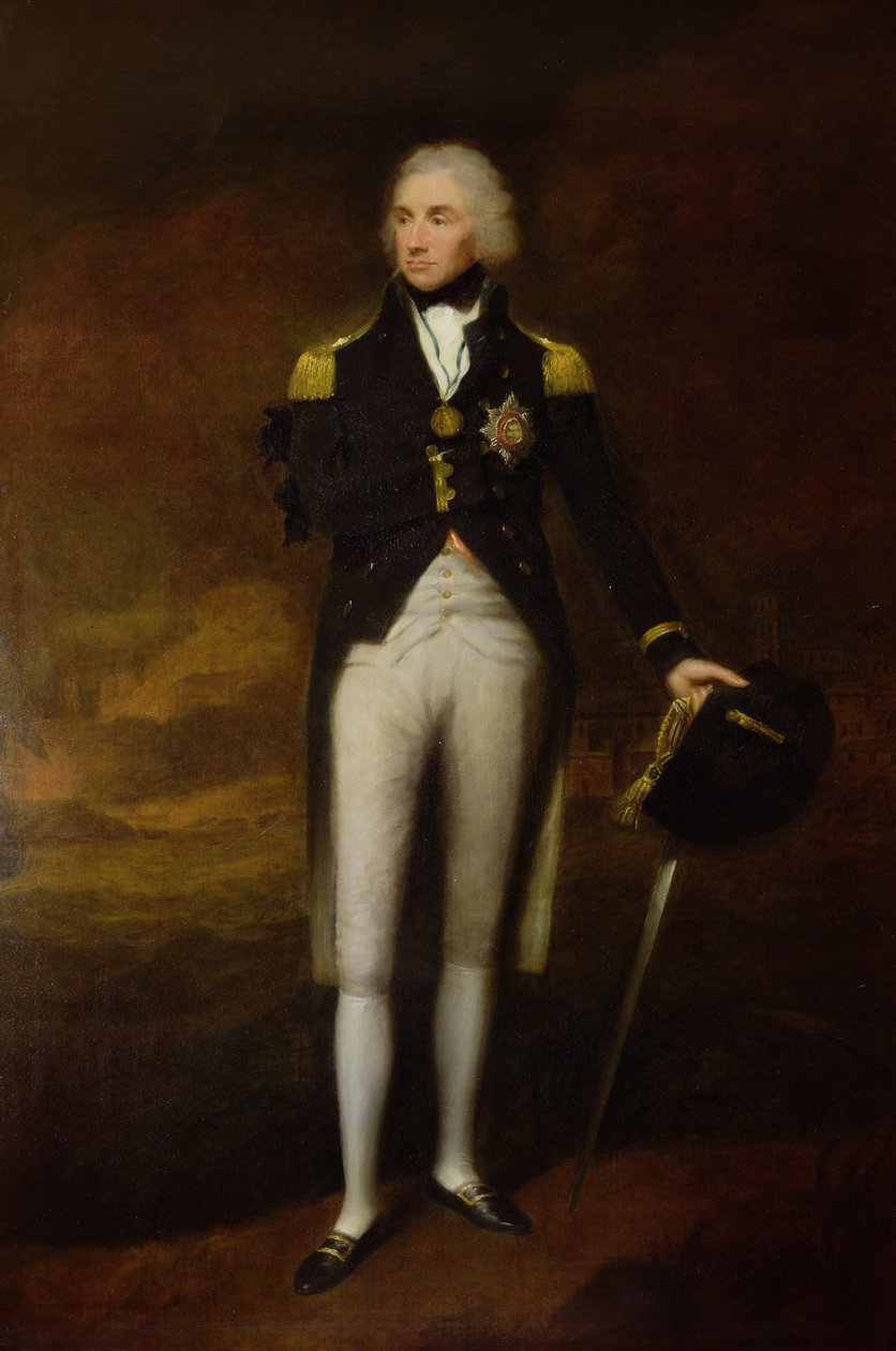 Amiral Viscount Nelson'ın Portresi (1758-1805) (tuval üzerine yağlıboya) by Lemuel Francis Abbott
